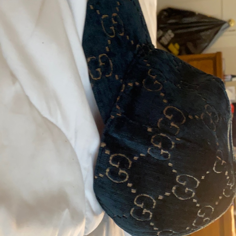 GUCCI Lame Baseball HAT MONOGRAM PRINT ALL OVER